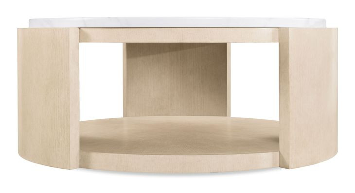 Westwood Light Brown and White Volakas Stone Top Cocktail Table