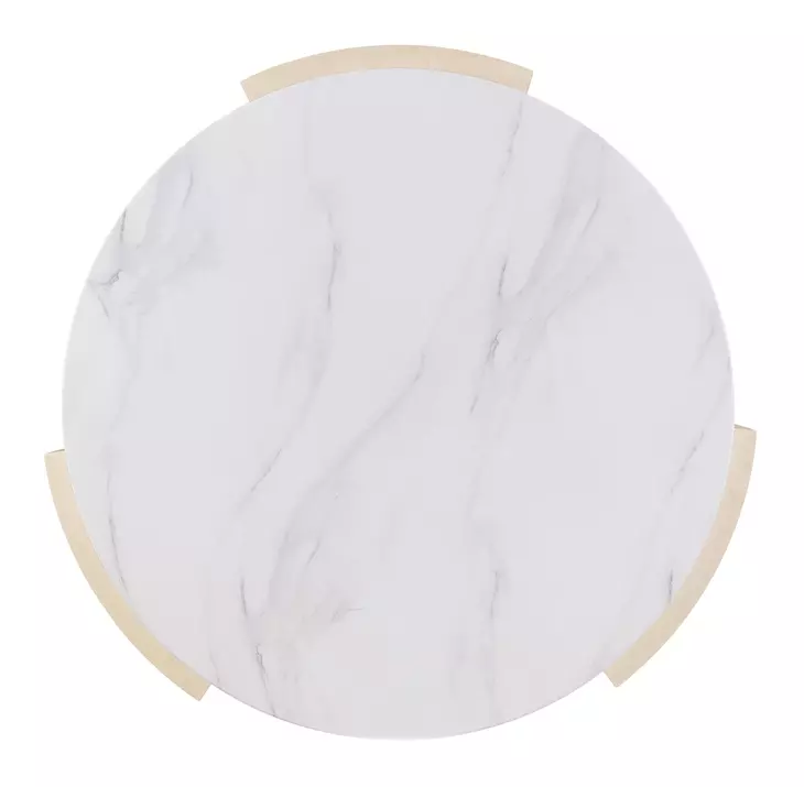 Westwood Light Brown and White Volakas Stone Top Cocktail Table