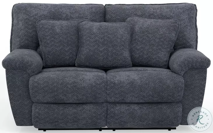 Paxon Smoke Power Reclining Loveseat with Power Adjustable