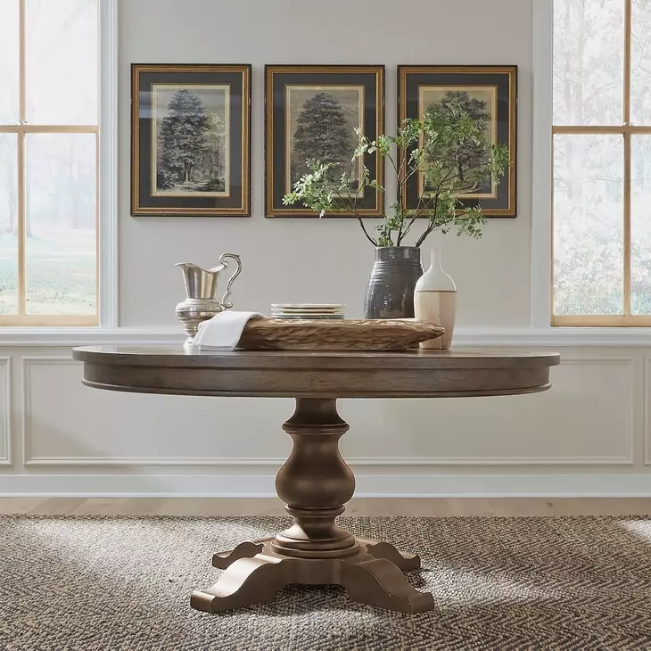 Heritage Rustic Haven Dusty Taupe Dining Table