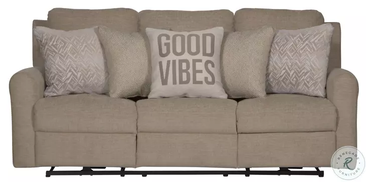 Calvin Putty Power Reclining 83" Sofa