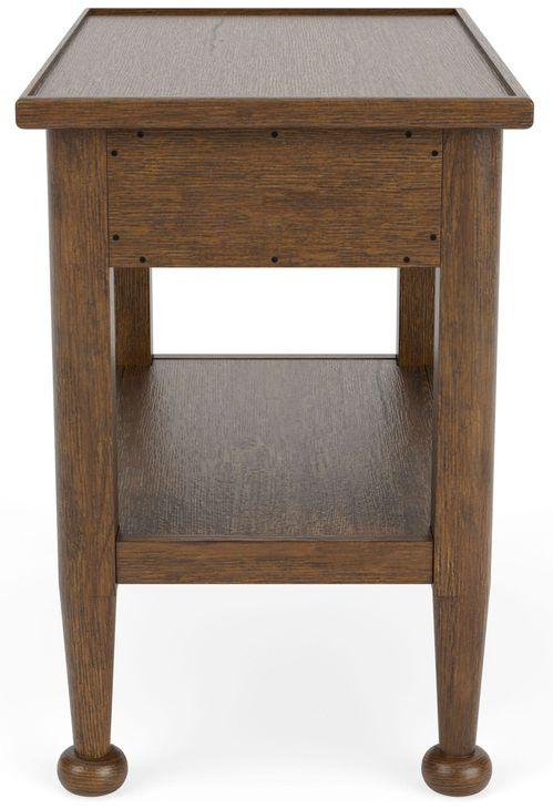 Calhoun Whiskey Oak Rectangular Chairside Table