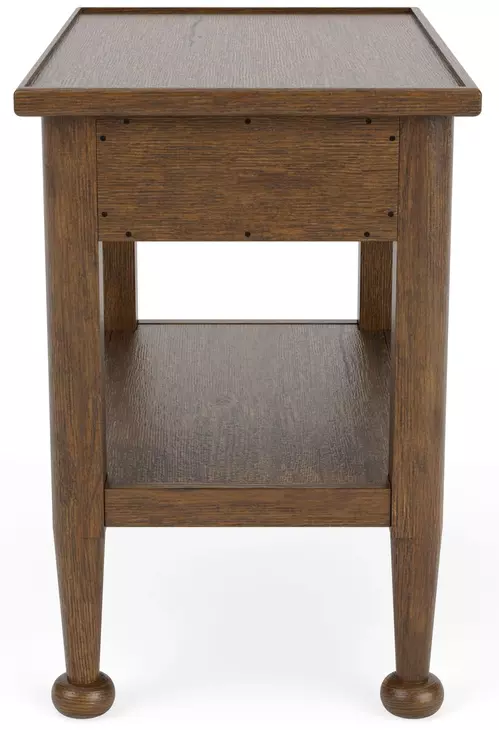 Calhoun Whiskey Oak Rectangular Chairside Table