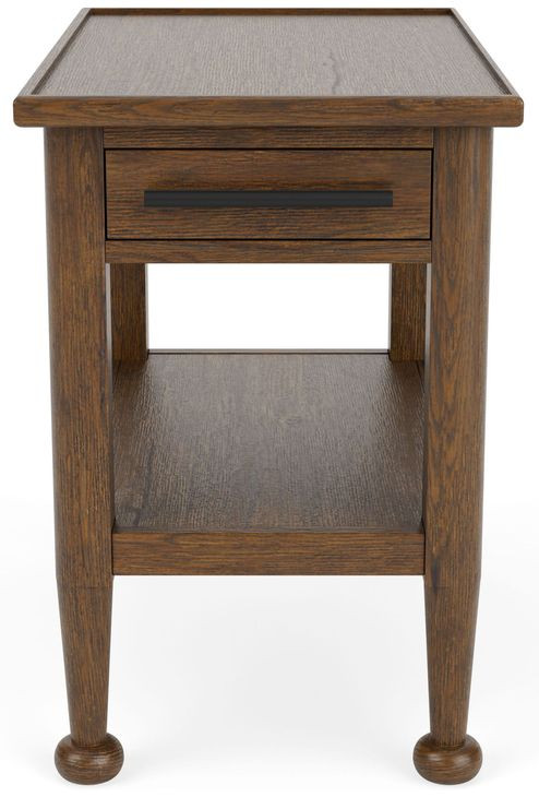 Calhoun Whiskey Oak Rectangular Chairside Table