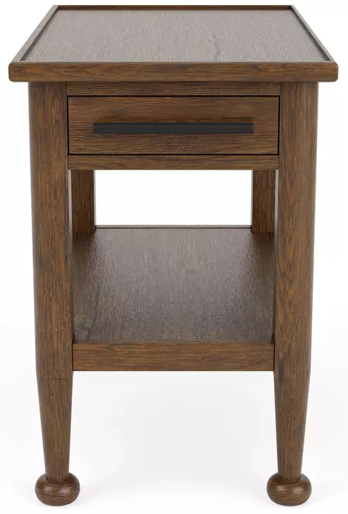 Calhoun Whiskey Oak Rectangular Chairside Table
