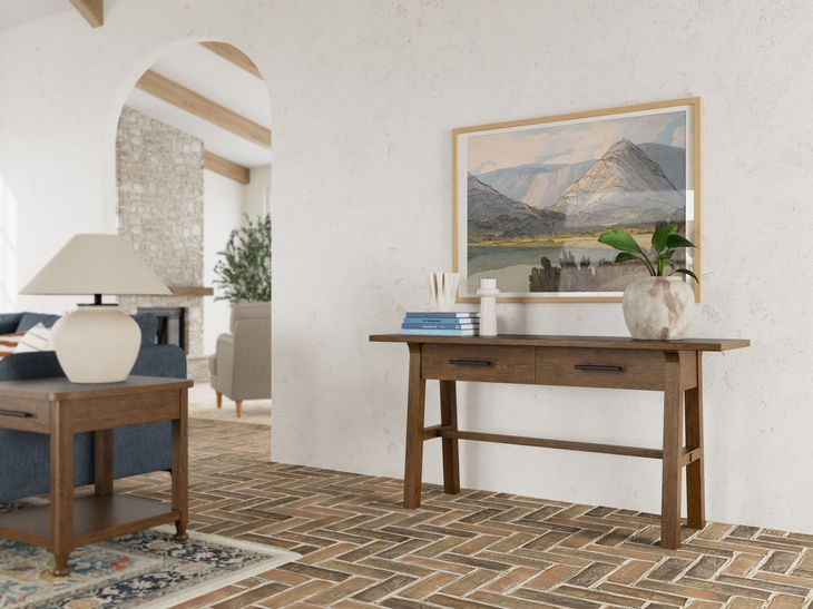 Calhoun Whiskey Oak Rectangular Sofa Table