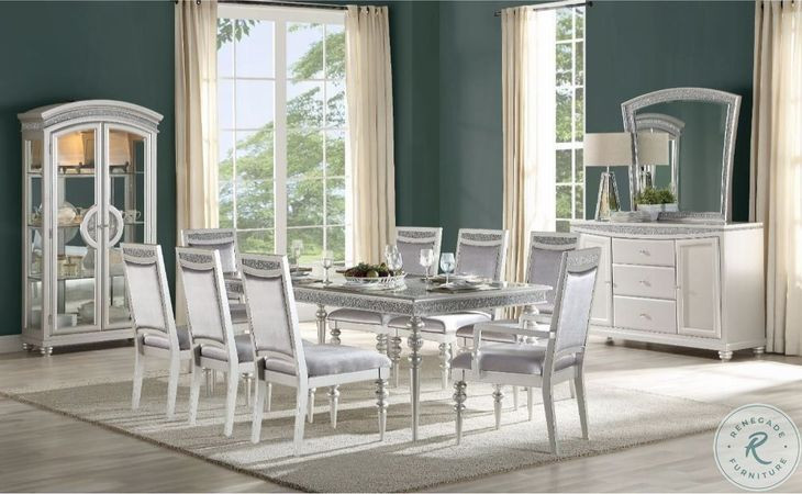 Maverick Platinum 88" Extendable Rectangular Dining Table