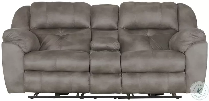 Ferrington Steel Lay Flat Power Reclining 89" Loveseat With Power Headrest And Lumbar