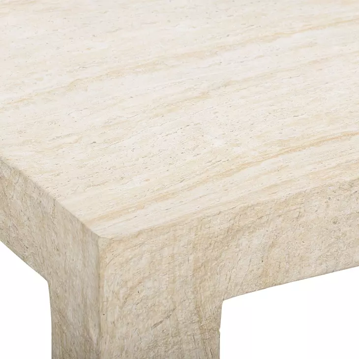 Roxanne Travertine Outdoor Square Large Coffee Table