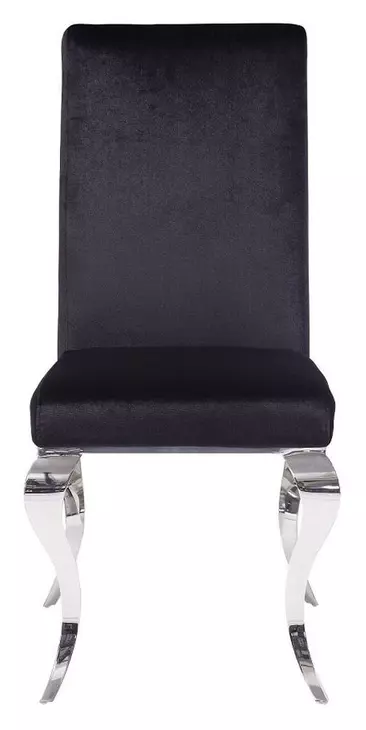 Fabiola Black Upholstered Side Chair Set of 2