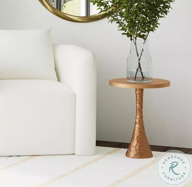 Nero Gold Round Scatter Table