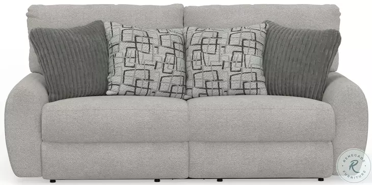 Maxwell Cream Deep Seat Power Reclining 88" Sofa