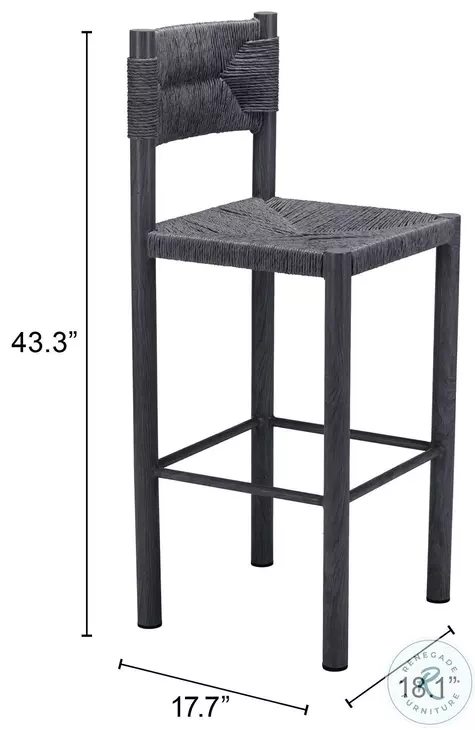 Iska Bar Stool Set Of 2 - Thumbnail 2