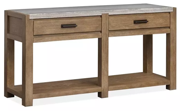 Plum Creek Sierra Brown Rectangular Sofa Table