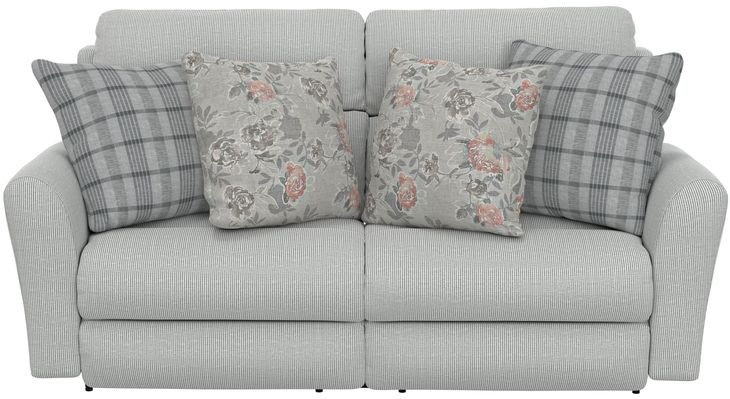 Chappy Pebble 83" Power Lay Flat Reclining Sofa