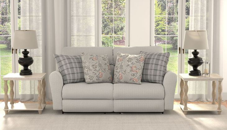 Chappy Pebble 83" Power Lay Flat Reclining Sofa