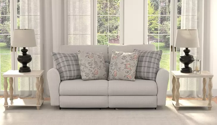 Chappy Pebble Power Lay Flat Reclining 83" Sofa