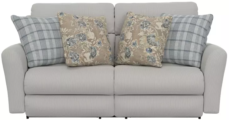 Chappy Linen Power Lay Flat Reclining 83" Sofa