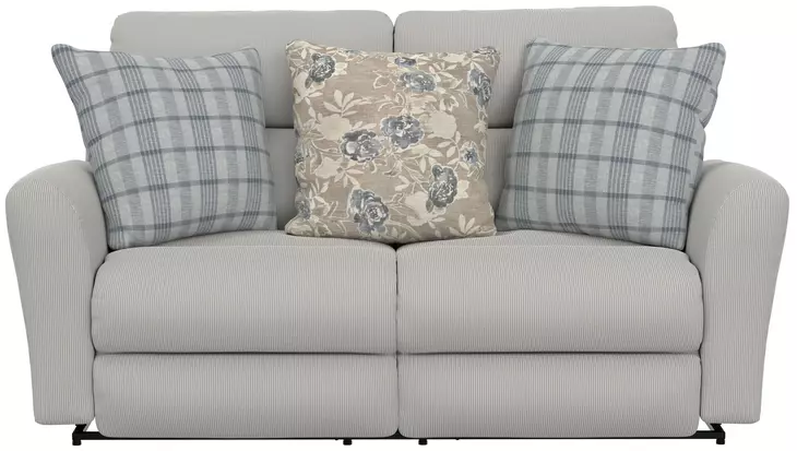 Chappy Linen Power Lay Flat Reclining 76" Loveseat