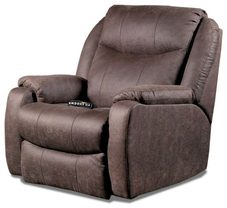 Hercules Bombshell Mocha Power Recliner with Heat and Massage