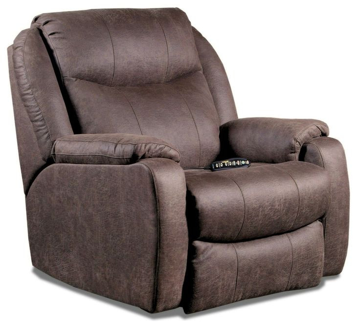 Hercules Bombshell Mocha Power Recliner with Heat and Massage