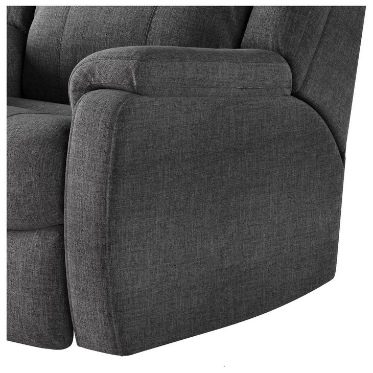 Hercules Bahari Smoke Power Recliner with USB Charging