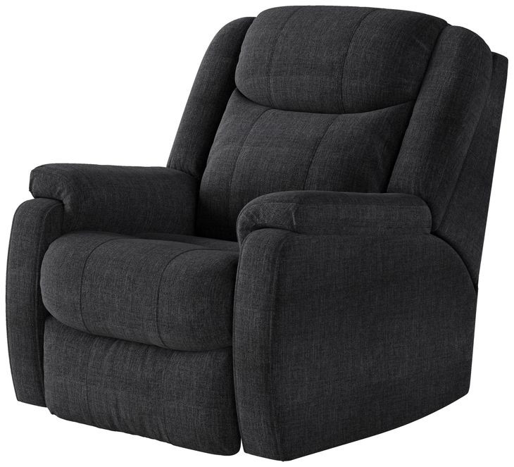 Hercules Bahari Charcoal Power Recliner with USB Charging