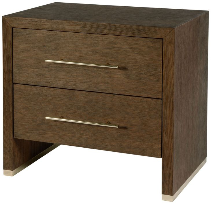 Porter Cocoa 2 Drawers Nightstand