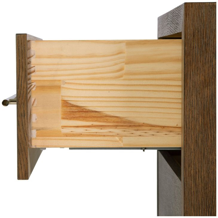 Porter Cocoa 2 Drawers Nightstand