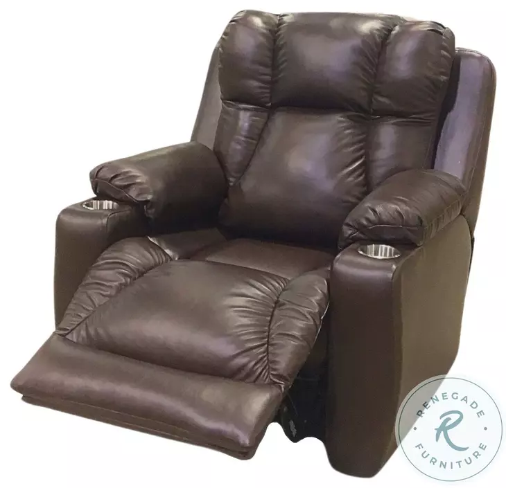 Challenger Palermo Chocolate Power Headrest Wall Hugger Big Mans Recliner