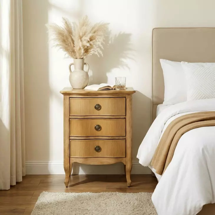 Nigel Light Oak 3 Drawer Accent Chest