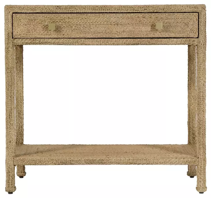 Como Natural Rectangular Console Table