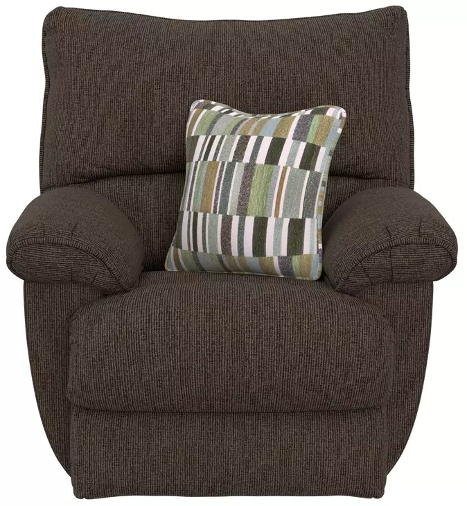 Lenny Chocolate Power Lay Flat Recliner From Catnapper Furniture