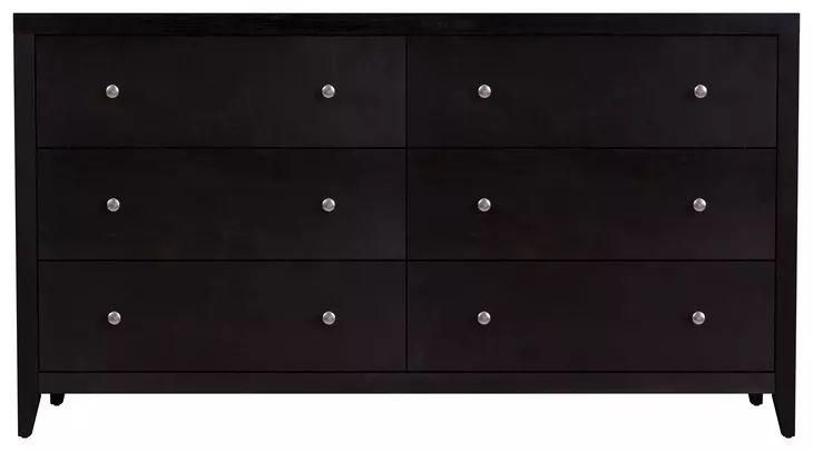 Dana Antique Coffee 6 Drawer Dresser