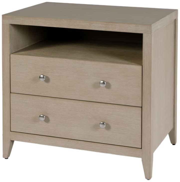 Dana Antique Taupe 2 Drawers Nightstand