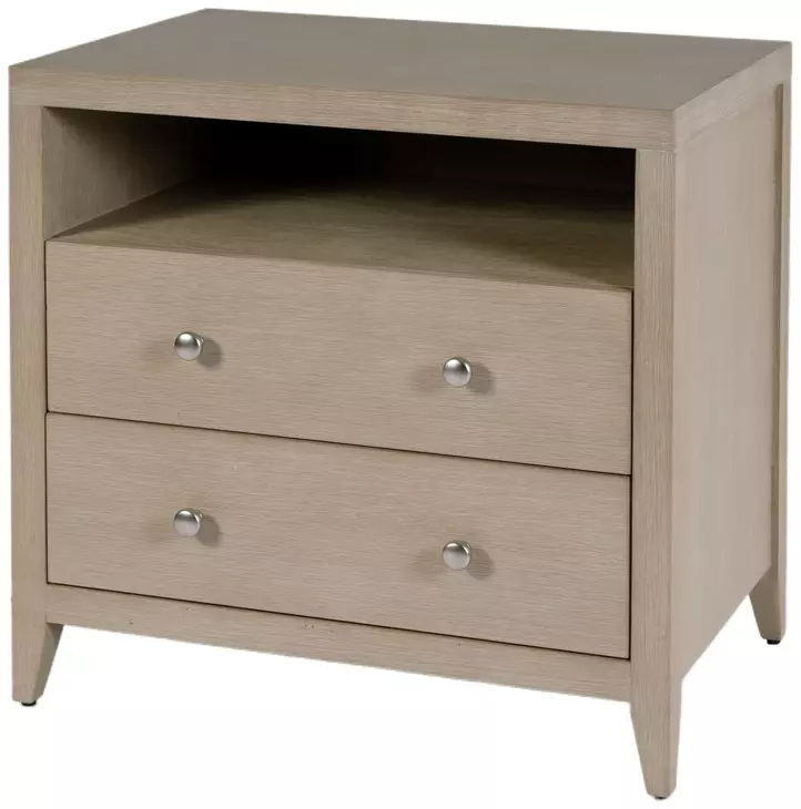 Dana Antique Taupe 2 Drawers Nightstand