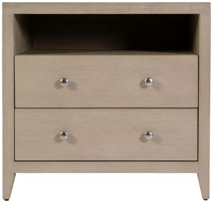 Dana Antique Taupe 2 Drawers Nightstand