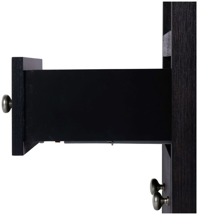 Dana Antique Coffee 2 Drawers Nightstand with Top Shelf