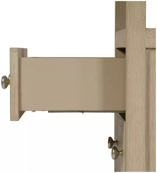 Dana Antique Taupe 2 Drawers Nightstand with Top Shelf