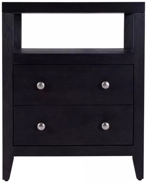 Dana Antique Coffee 2 Drawers Nightstand