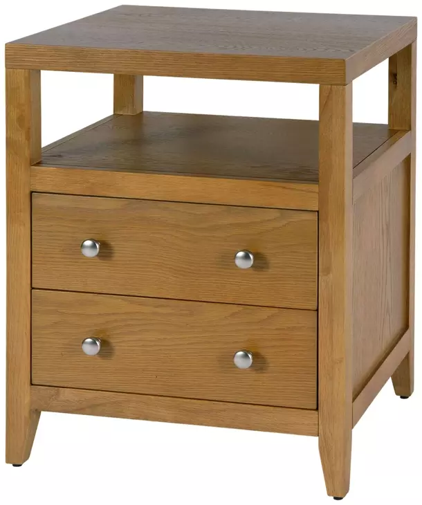Dana Natural 2 Drawers Nightstand