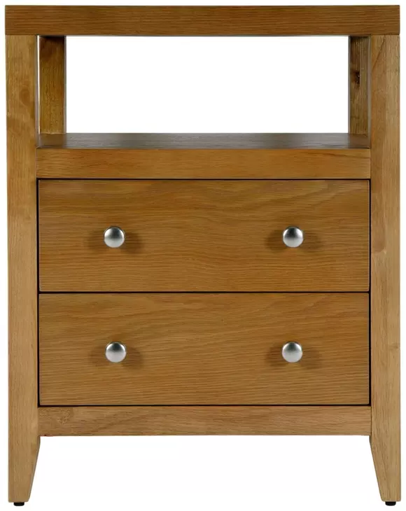 Dana Natural 2 Drawers Nightstand