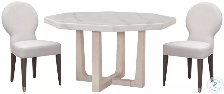 Farrah White Performance Fabric Dining Chair Set Of 2