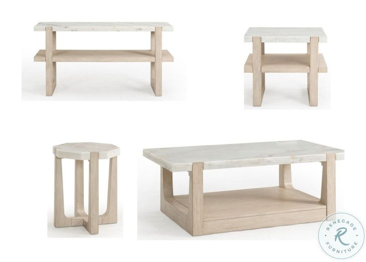 Newport Sunbleached Ash Rectangular End Table