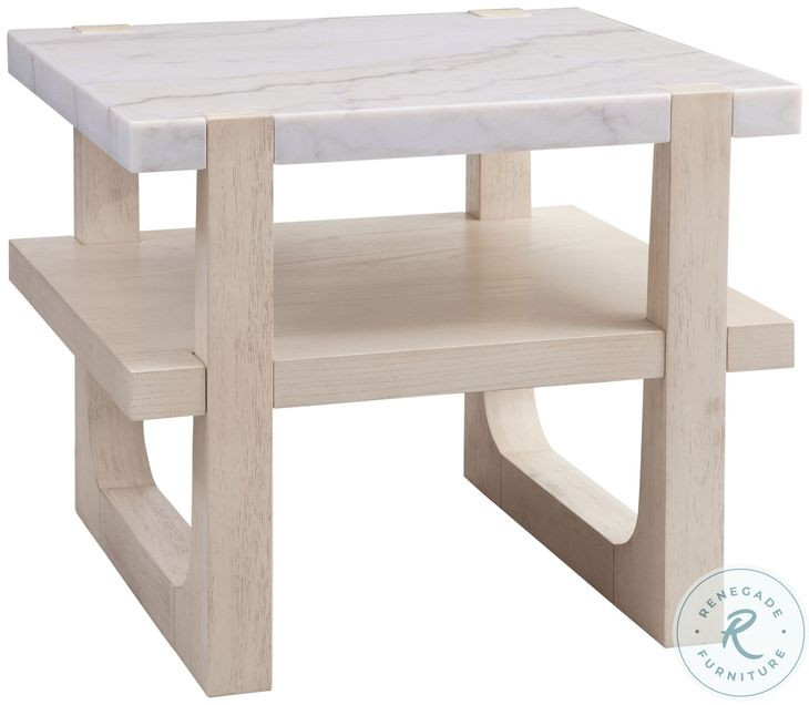 Newport Sunbleached Ash Rectangular End Table