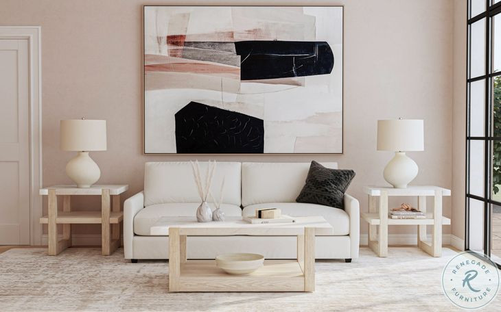 Newport Sunbleached Ash Rectangular End Table