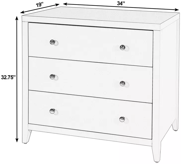 Dana Natural 3 Drawers Chest