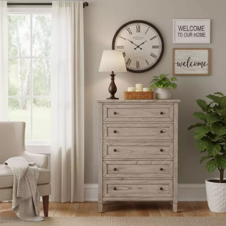 Flagstaff Desert Sand 5 Drawer Chest