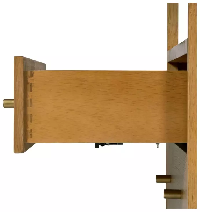 Mendel Light Oak 2 Drawer Open Nightstand