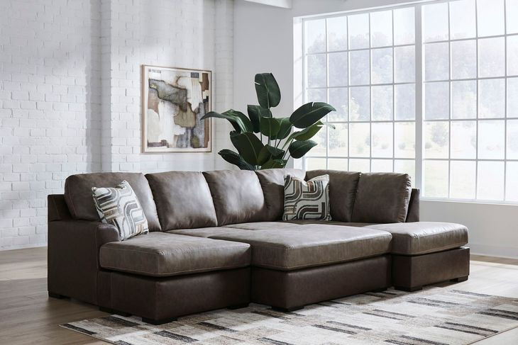 Helson Fossil 2 Piece Modular Sectional with LAF Sofa Chaise